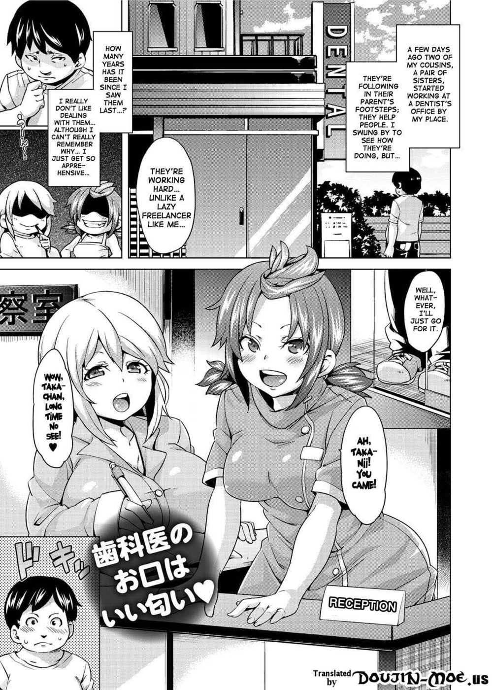 Hentai Manga Comic-The Dentist's Mouth Smells Nice-Read-1